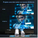 Mini Projetor Portátil 4K com AndroidTV e Espelhamento | Innova Fácil