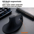 Mouse Ergonômico Vertical Sem Fio HandEase| Innova Fácil