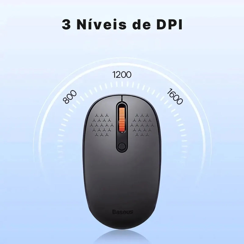 Mouse Sem Fio Ergonômico 3 em 1 Baseus FlowSwitch  Bluetooth | Innova Fácil