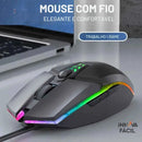 Mouse USB com 1600 DPI, 6 Botões e Design Ergonômico | Innova Fácil