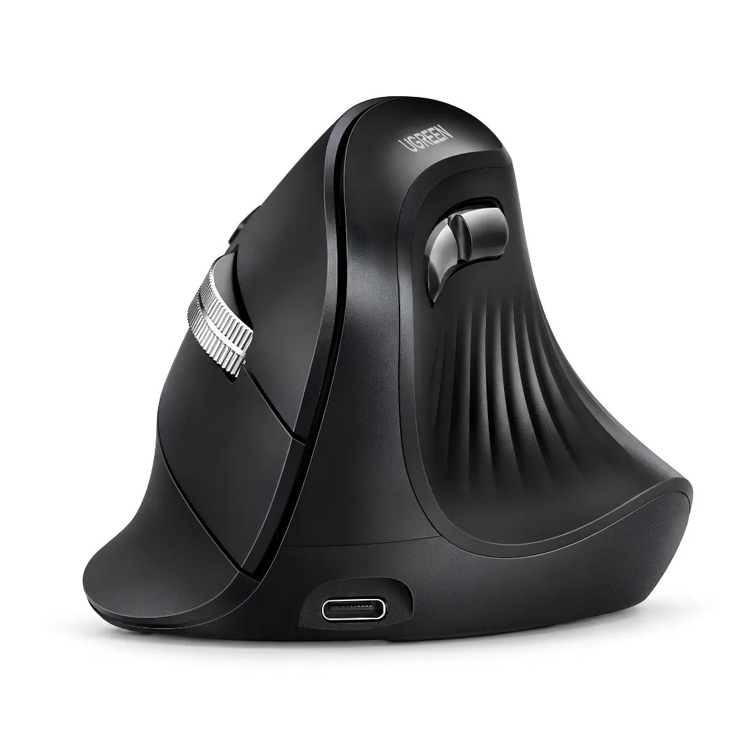 Mouse Vertical Ergonômico UGREEN Sem Fio com Bluetooth 5.0 e DPI Ajustável Até 4000 | Innova Fácil