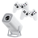 Projetor Android 11 com Controle Sem Fio, Imagem 4K e Cartão 64GB com Jogos | Innova Fácil