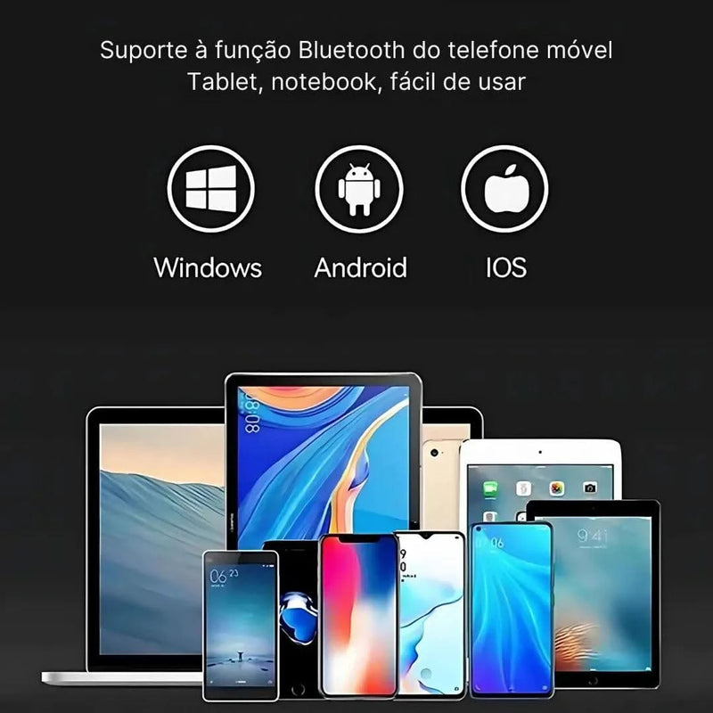 Teclado Dobrável Bluetooth Com Touchpad – Portabilidade E Conforto | Innova Fácil