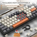 Teclado Wireless Compacto K68 DualMode Com Bluetooth e Hot-Swappable | Innova Fácil