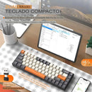 Teclado Wireless Compacto K68 DualMode Com Bluetooth e Hot-Swappable | Innova Fácil