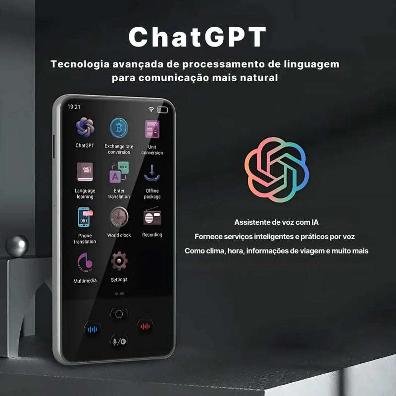Tradutor Inteligente S85 Pro com Tradução Offline e Tela Touch | Innova Fácil