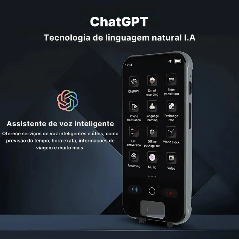 Tradutor Portátil Inteligente S25 148 Idiomas com Suporte Offline | Innova Fácil