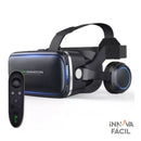 Óculos VR IMXA 3D – Realidade Virtual com Som Estéreo e Visão 360° | Innova Fácil