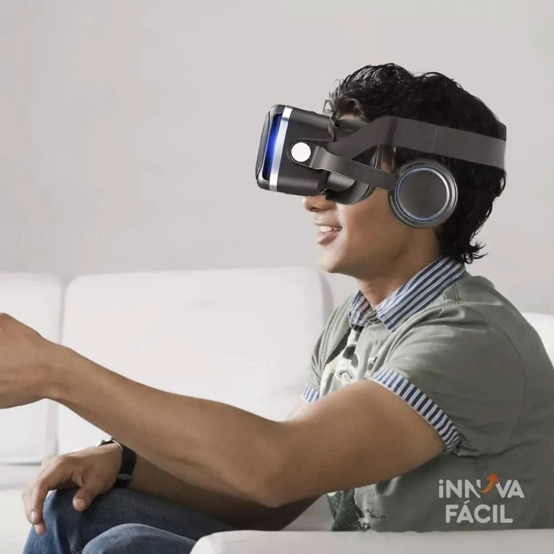 Óculos VR IMXA 3D – Realidade Virtual com Som Estéreo e Visão 360° | Innova Fácil